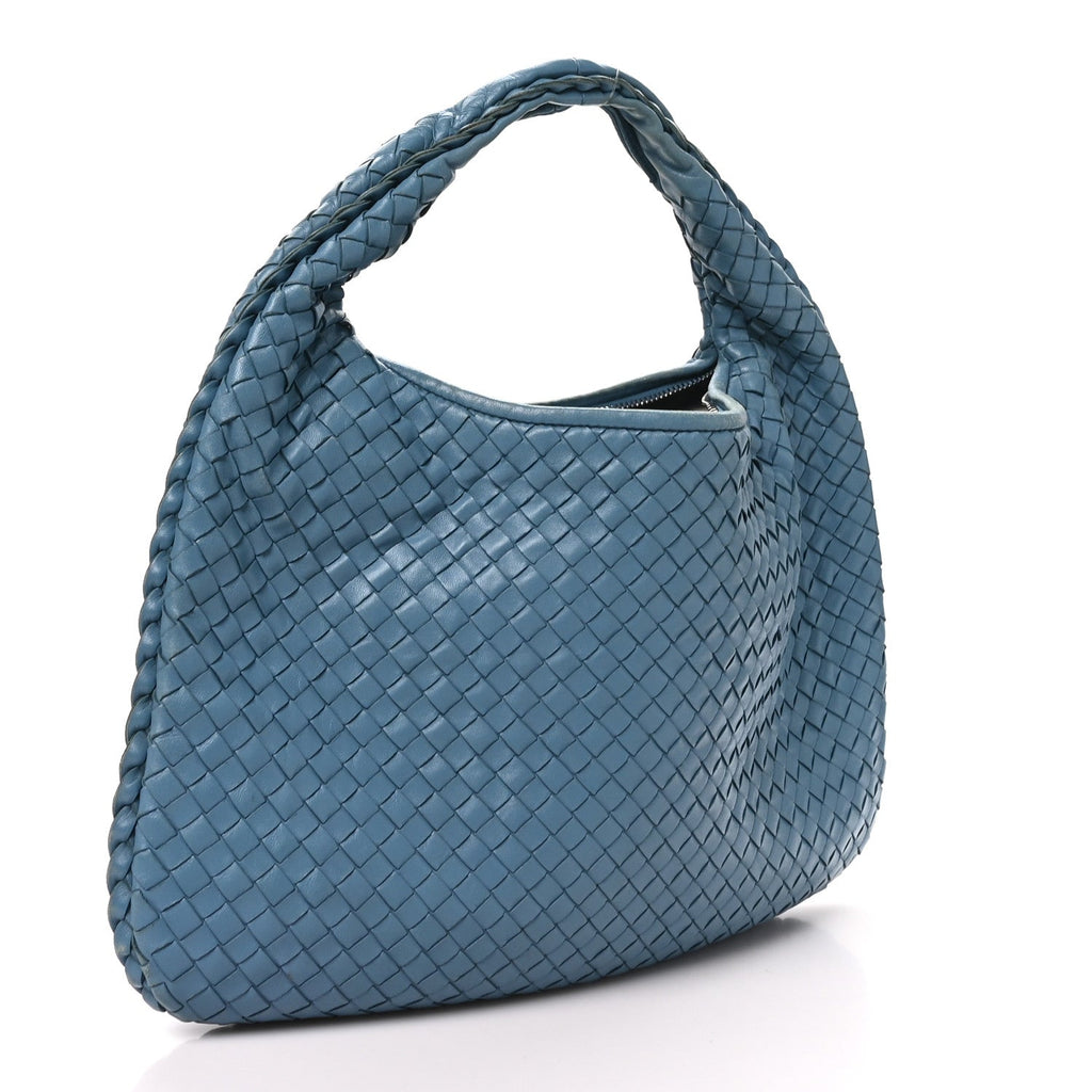 Nappa Intrecciato Medium Veneta Hobo Oceano