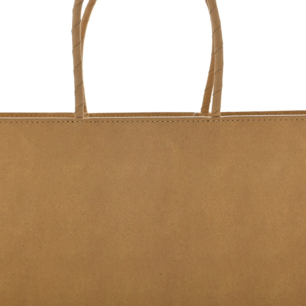 Calfskin Brown Bag Tote Kraft