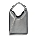 Metallic Calfskin XS Tool 2.0 North-South Tote Silver