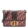 Oblique 30 Montaigne Flap Bag Burgundy