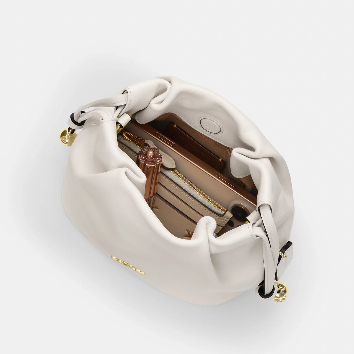 Coach Outlet Faye Mini Drawstring Bag With Ruching