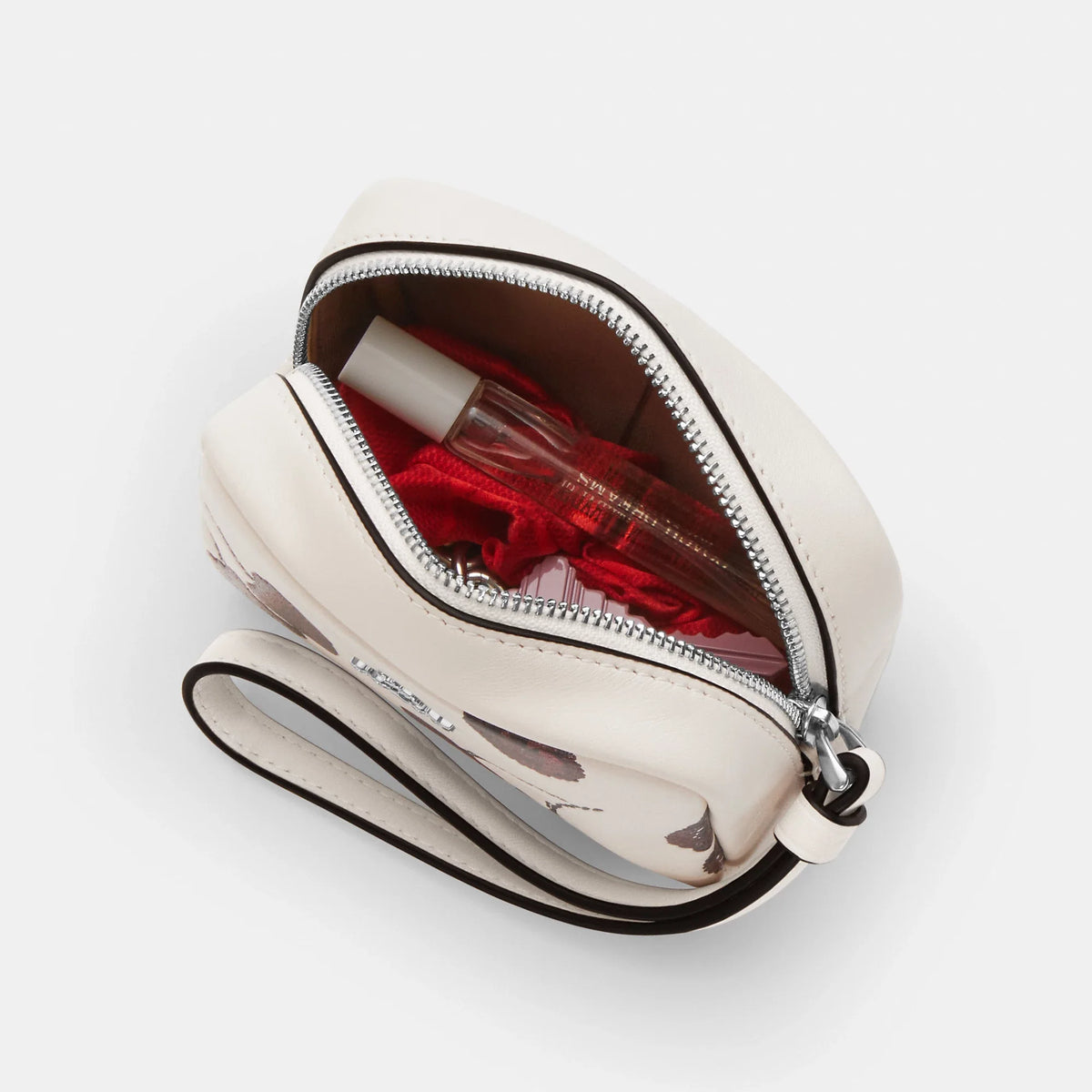 Coach Outlet Pouch Wristlet With Cherry Print