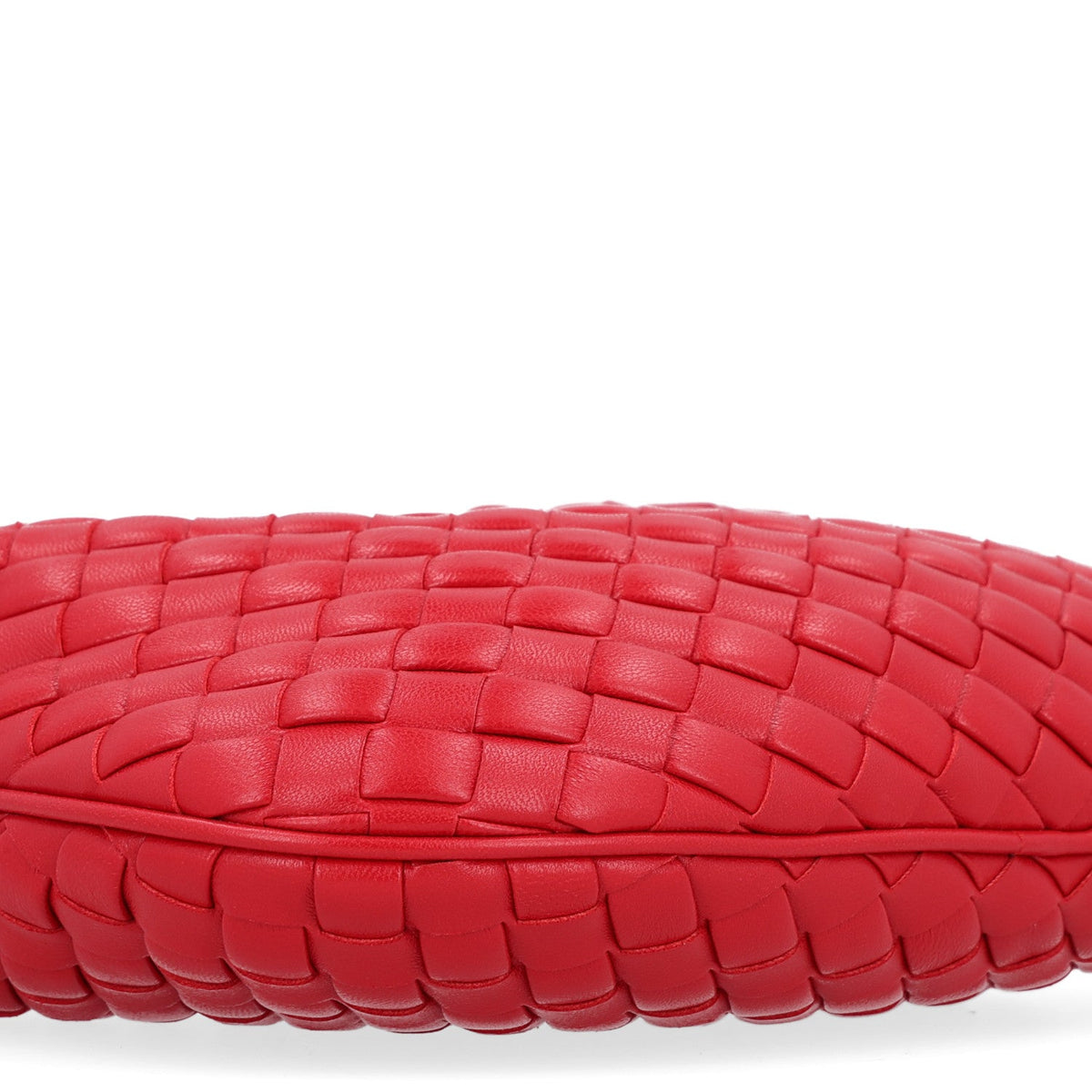 Nappa Intrecciato Baby Veneta Hobo Cardinal