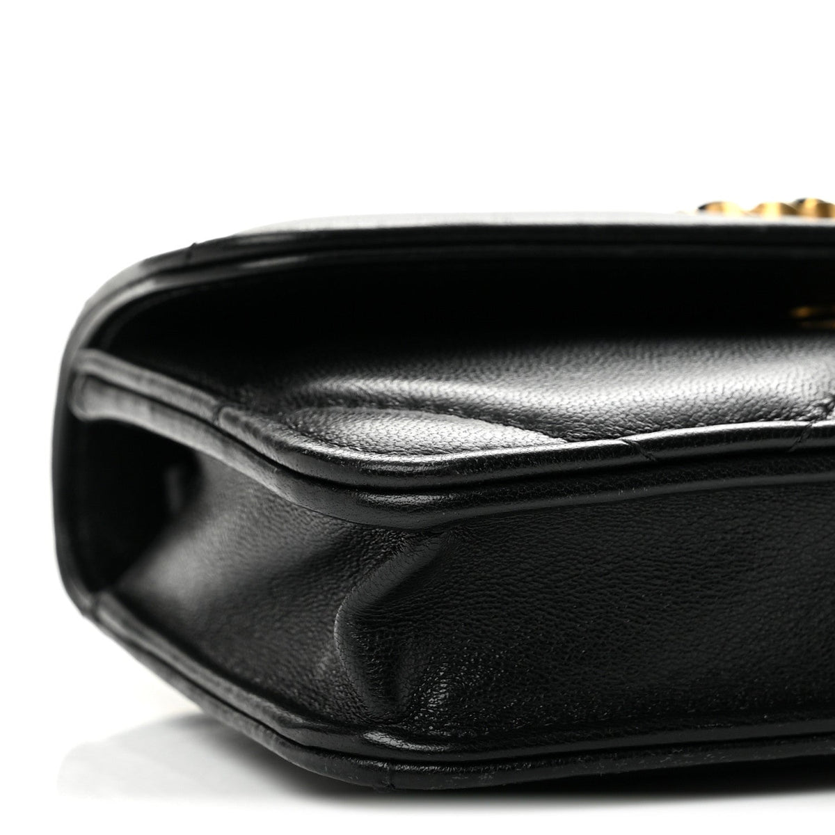 Lambskin Quilted Chanel 19 Clutch With Chain Black