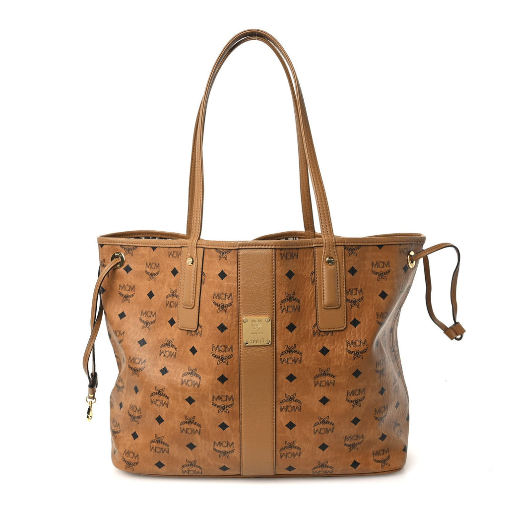 Visetos Medium Liz Reversible Shopper Tote Cognac