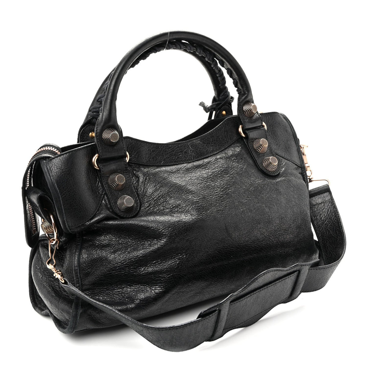 Agneau Giant 21 Rose Gold Hardware City Black