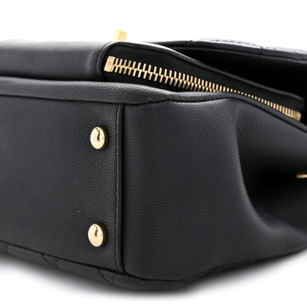 Caviar Quilted Medium Business Affinity Flap Black