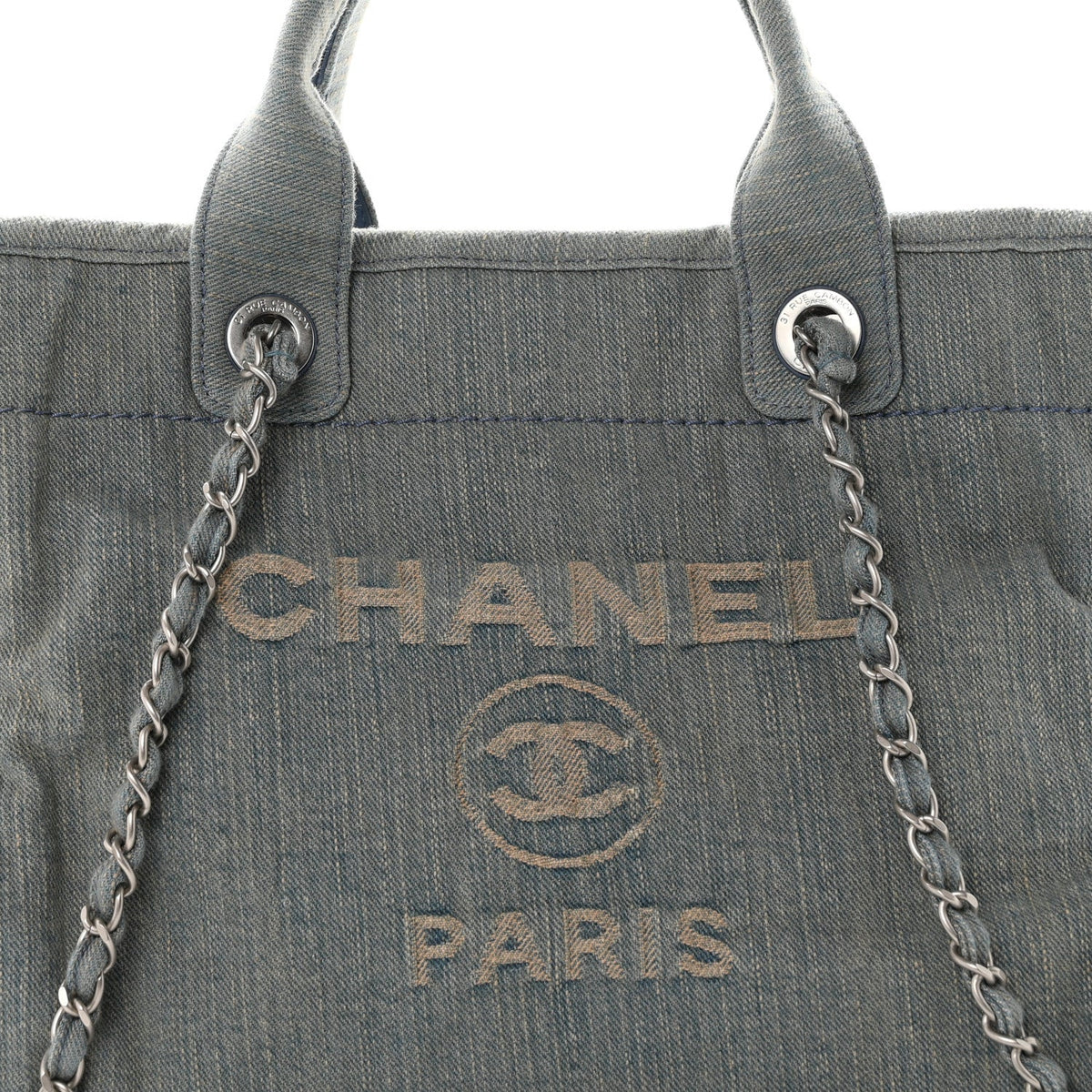 Denim Small Deauville Tote Light Blue
