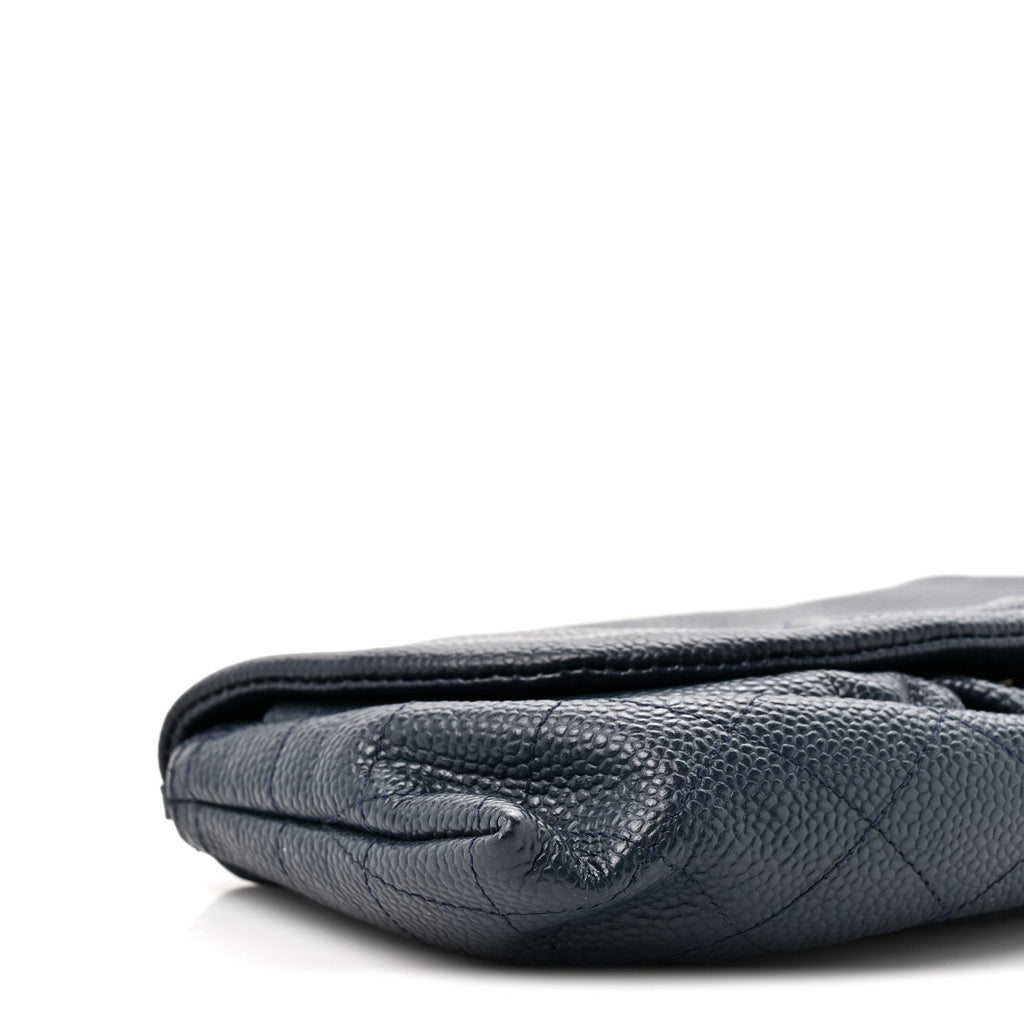 Caviar Half Moon Wallet On Chain WOC Navy