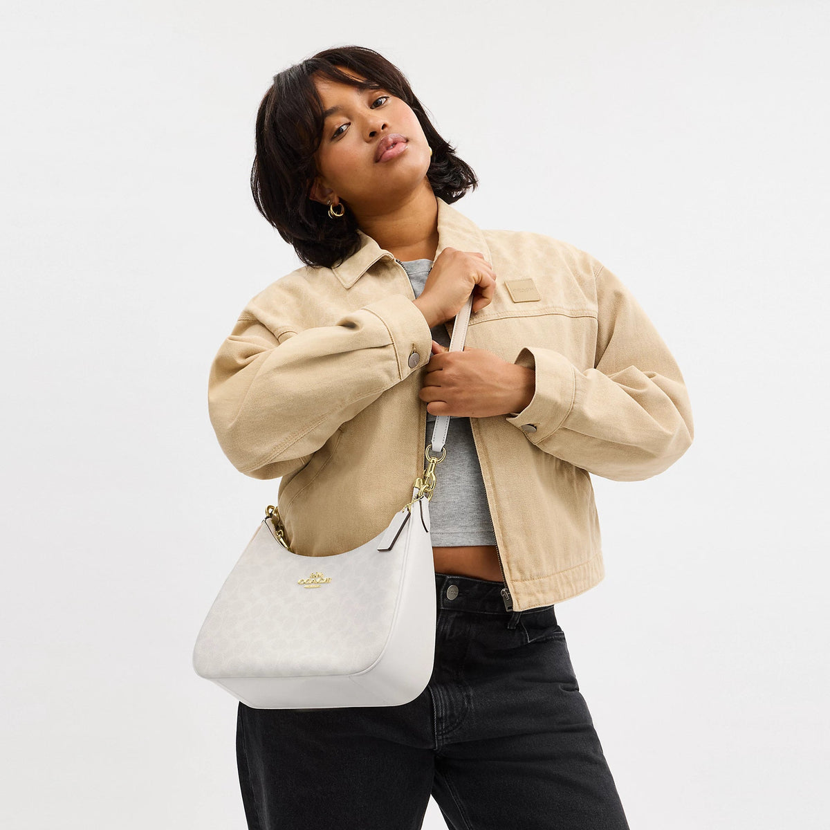 Coach Outlet Teri Hobo Bag In Signature Canvas