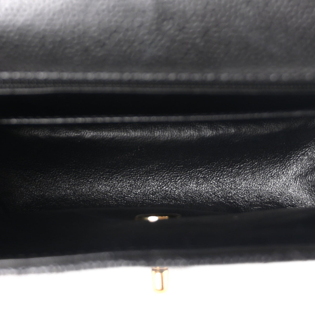 Caviar Quilted Mini Square Flap Black