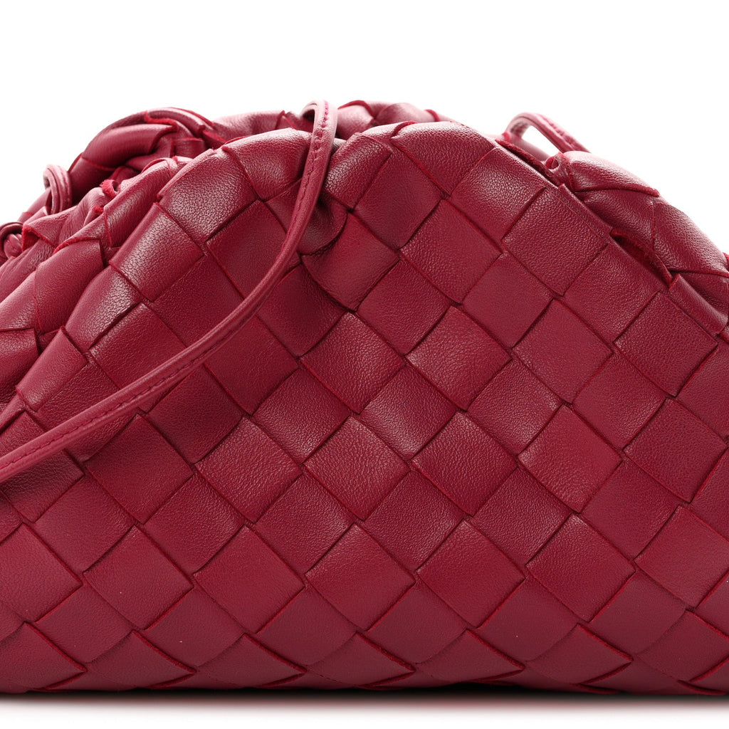 Nappa Intrecciato The Mini Pouch Bordeaux