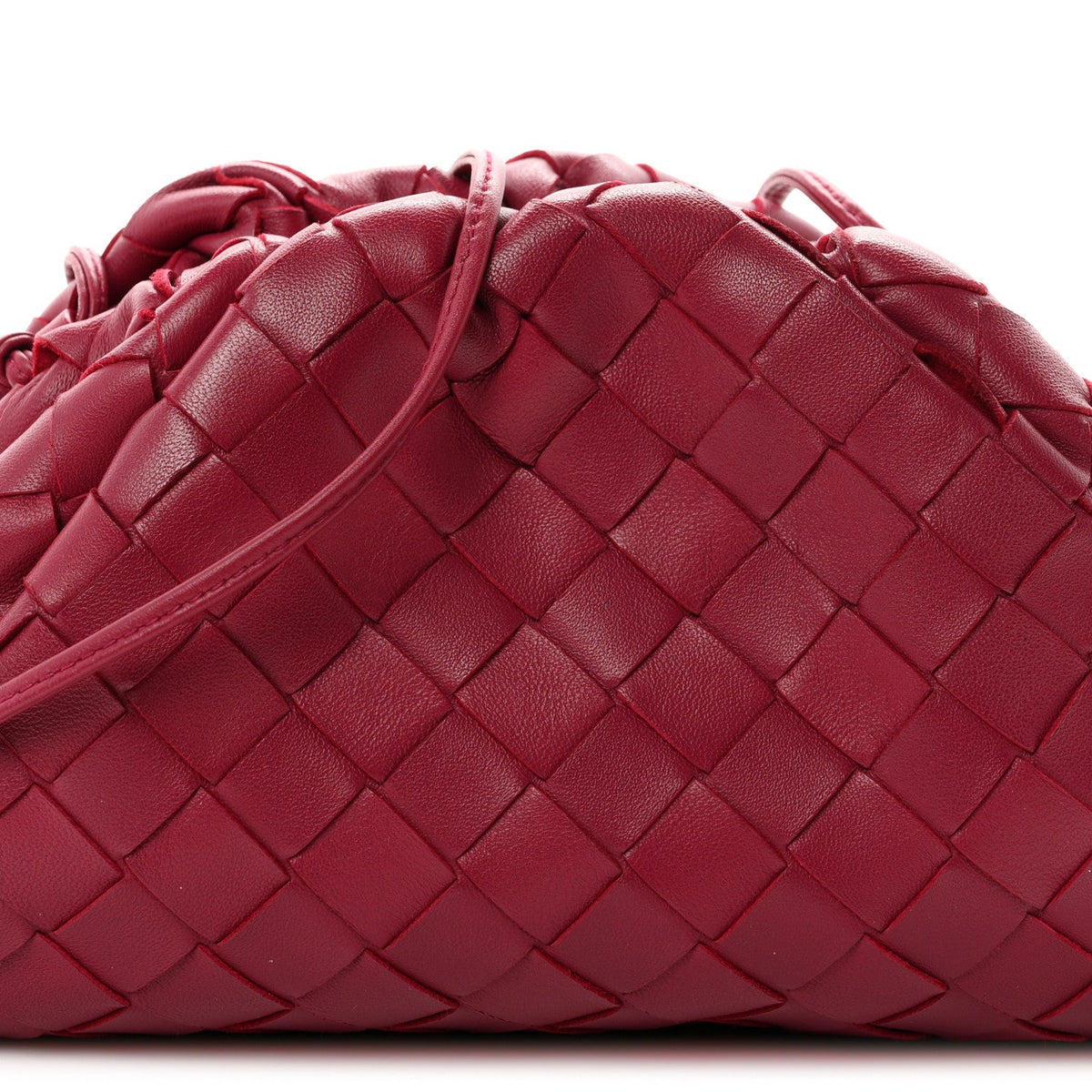 Nappa Intrecciato The Mini Pouch Bordeaux