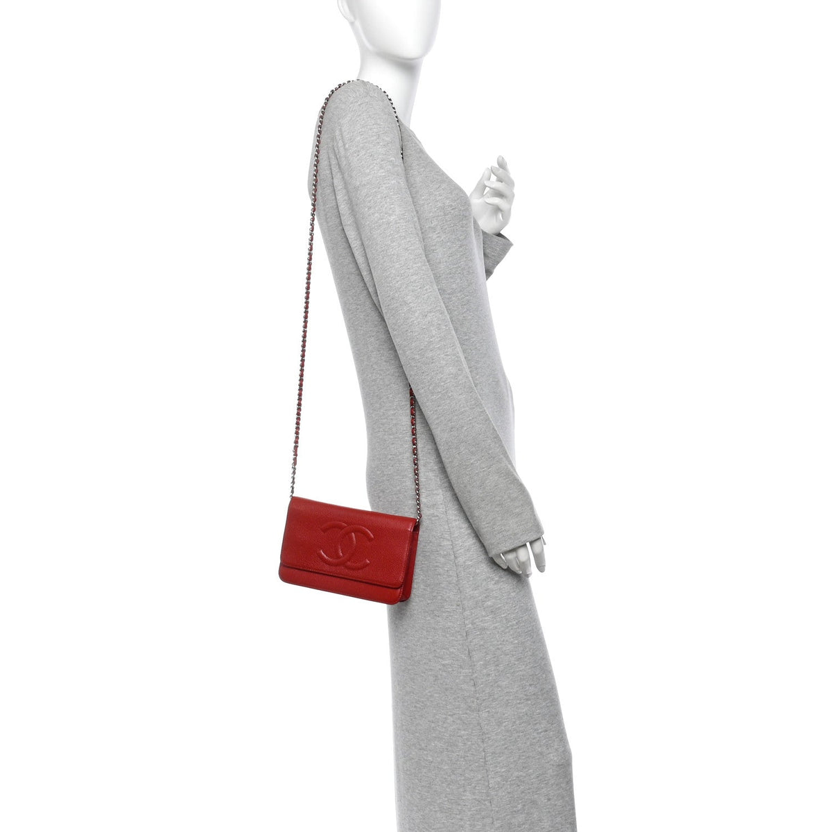 Caviar Timeless CC Wallet on Chain WOC Red