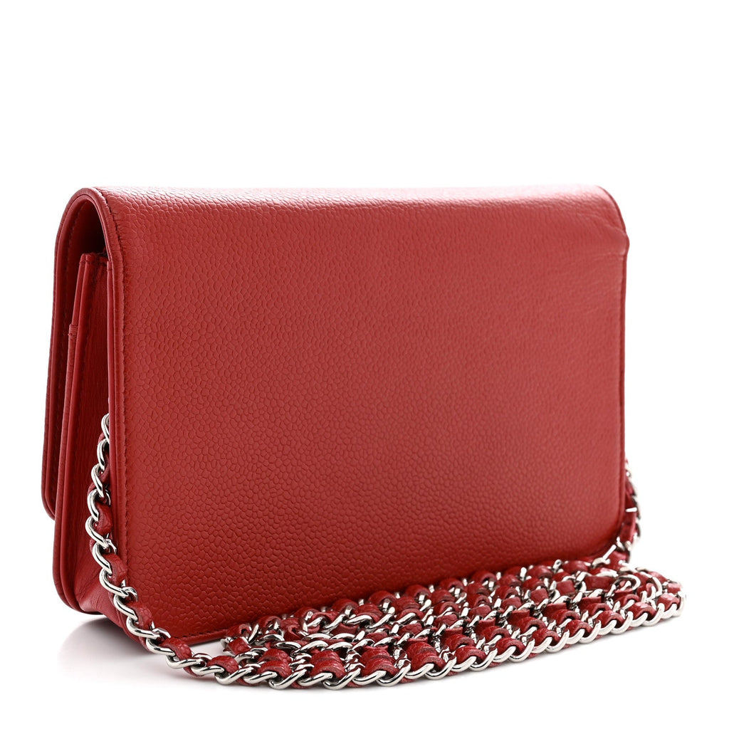 Caviar Timeless CC Wallet on Chain WOC Red