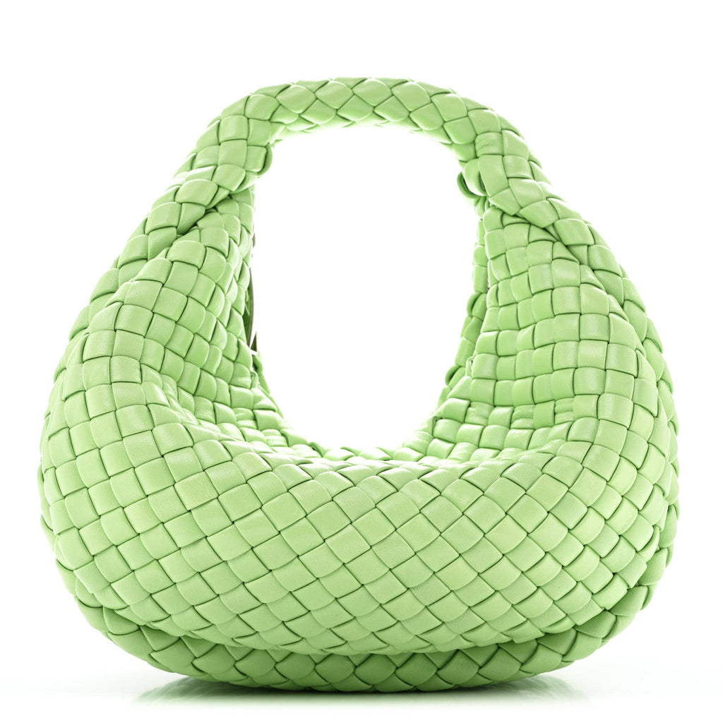 Lambskin Intrecciato Padded Mini Jodie Pistachio