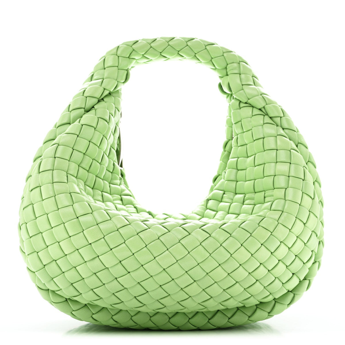 Lambskin Intrecciato Padded Mini Jodie Pistachio