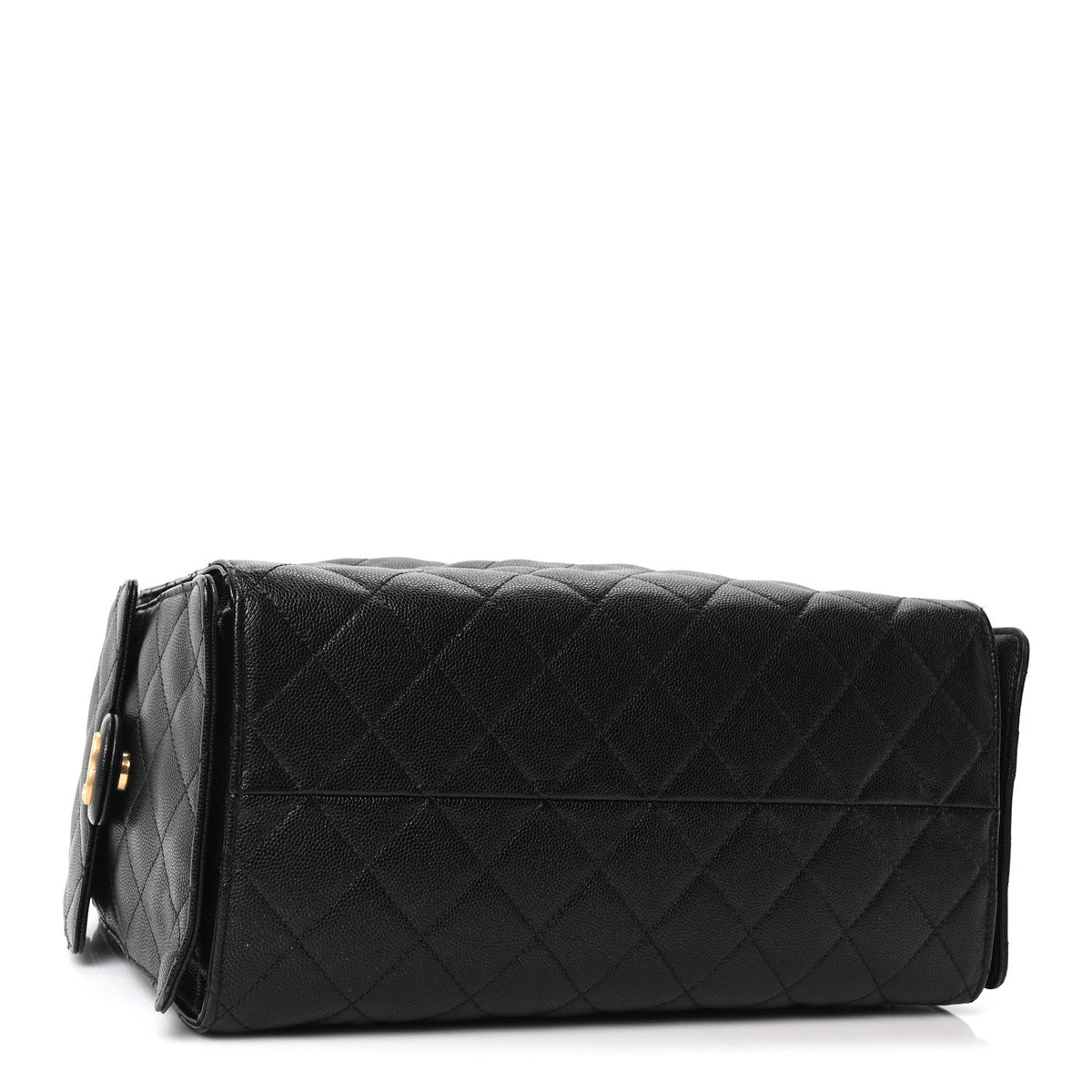 Caviar Quilted Medium Chanel 25 Handbag Black