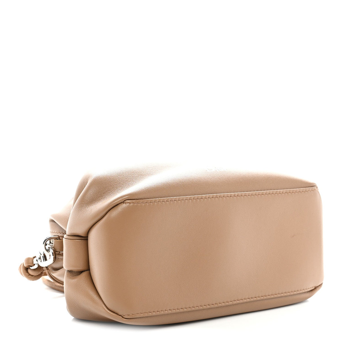 Supple Lambskin Bow Pouch Camel