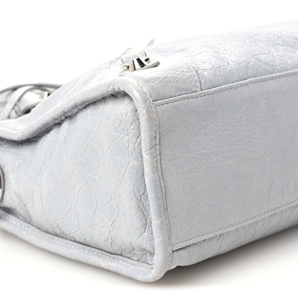 Agneau Arena Classic Silver Hardware Small Le City Light Grey
