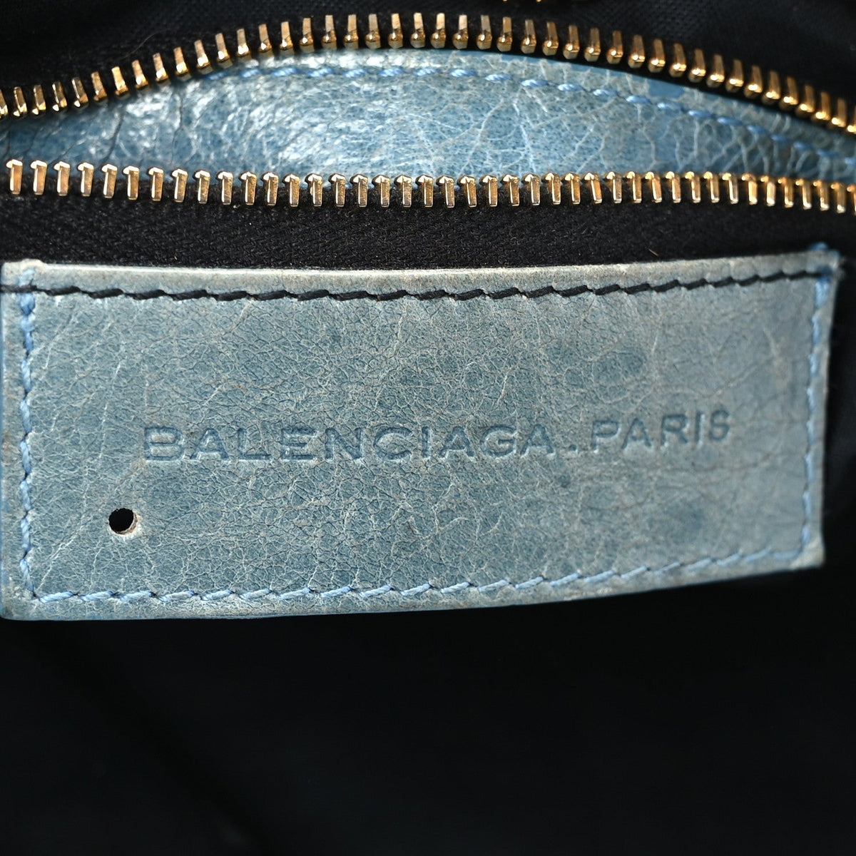 Agneau Giant 21 Gold Hardware City Sky Blue
