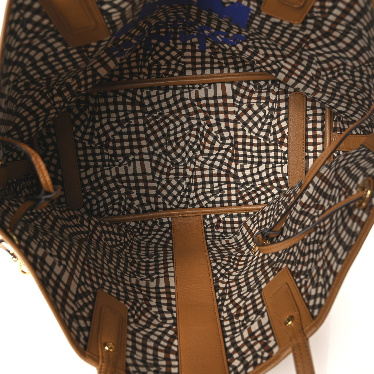 Visetos Medium Liz Reversible Shopper Tote Cognac
