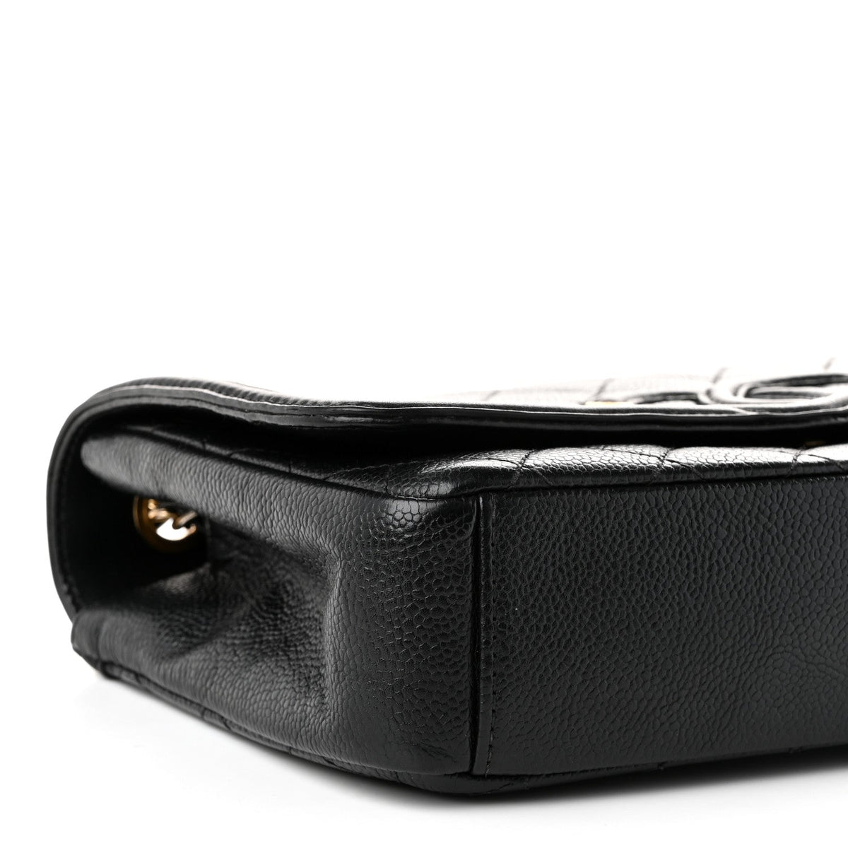 Caviar Quilted Medium CC Filigree Flap Black