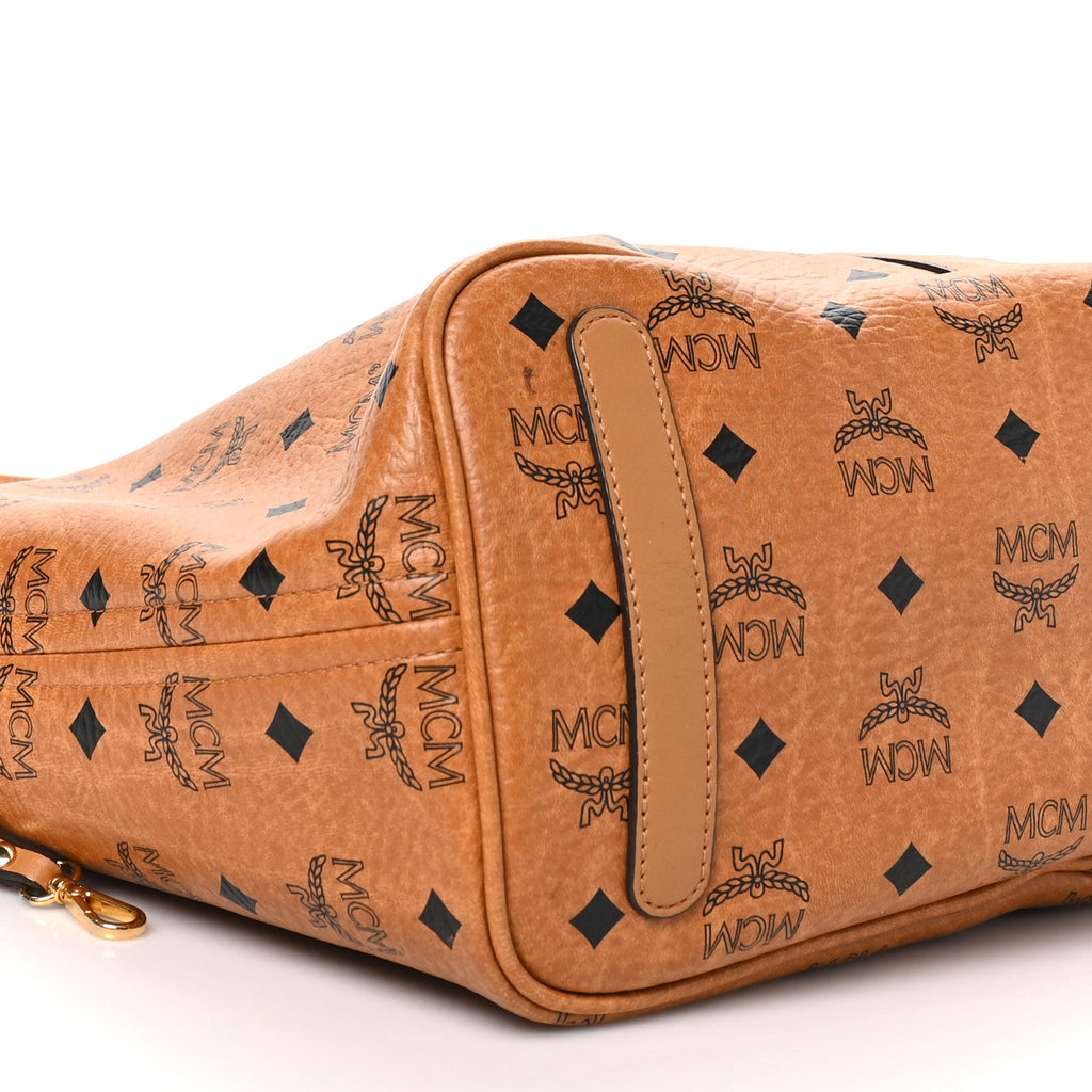 Visetos Medium Liz Reversible Shopper Tote Cognac