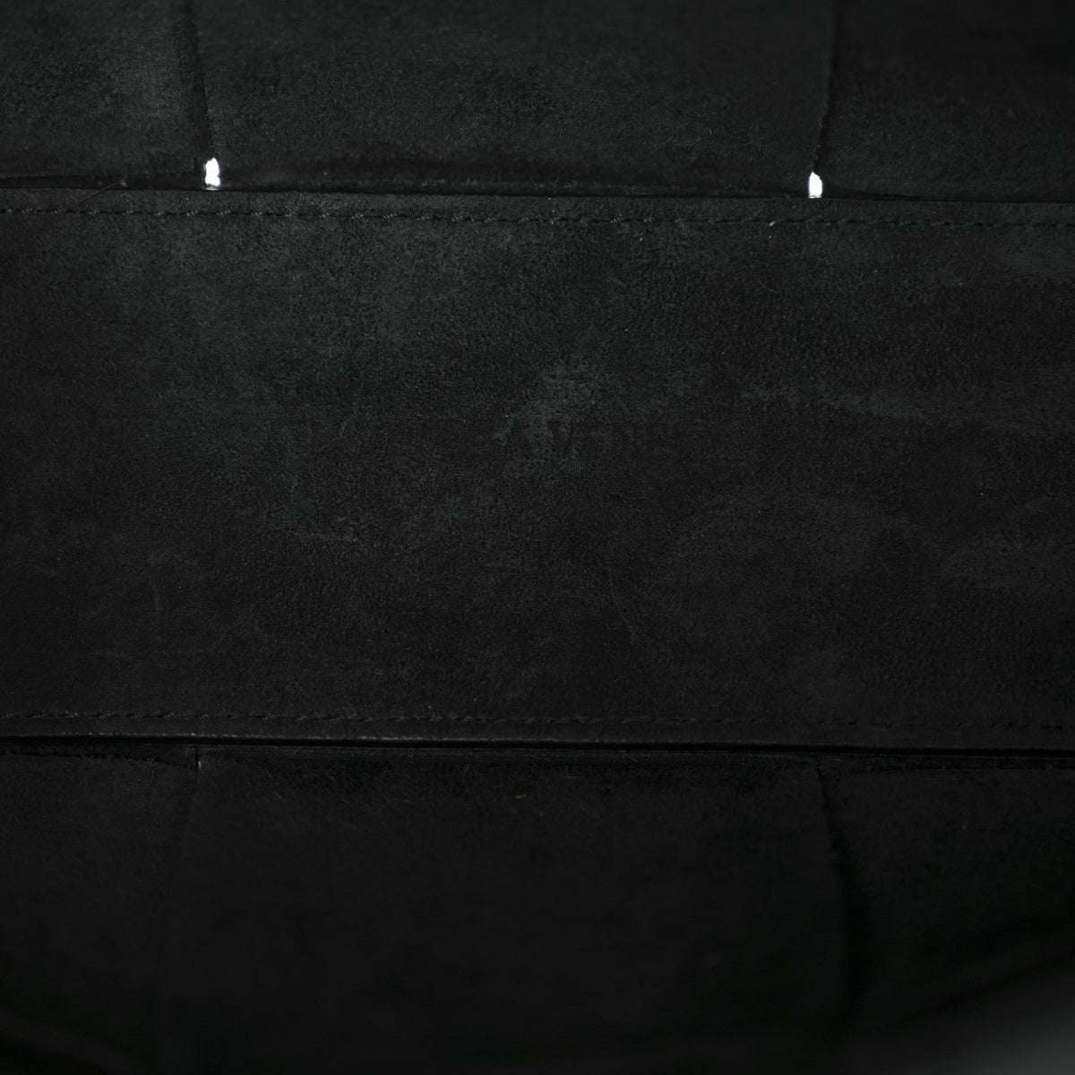 Grained Calfskin Intrecciato Mini Arco Tote Black