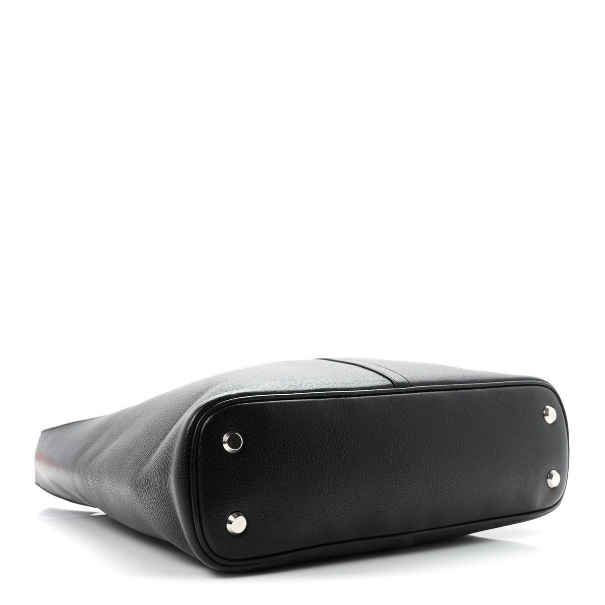 Grained Calfskin Medium Locker Hobo Black