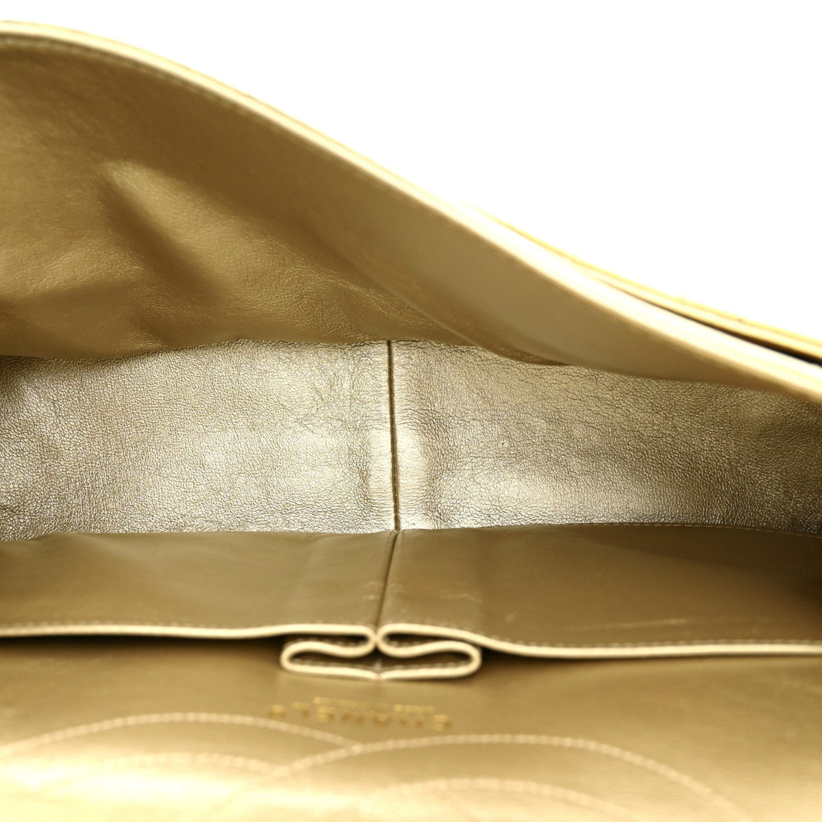 Metallic Aged Calfskin Quilted 2.55 Reissue 227 Flap Gold