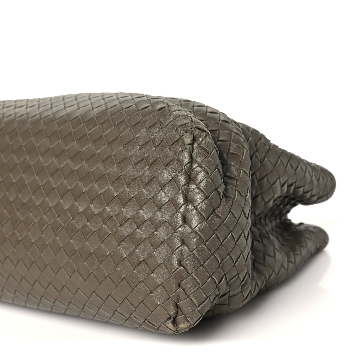 Nappa Intrecciato Medium Classic Chain Strap Tote Taupe Grey