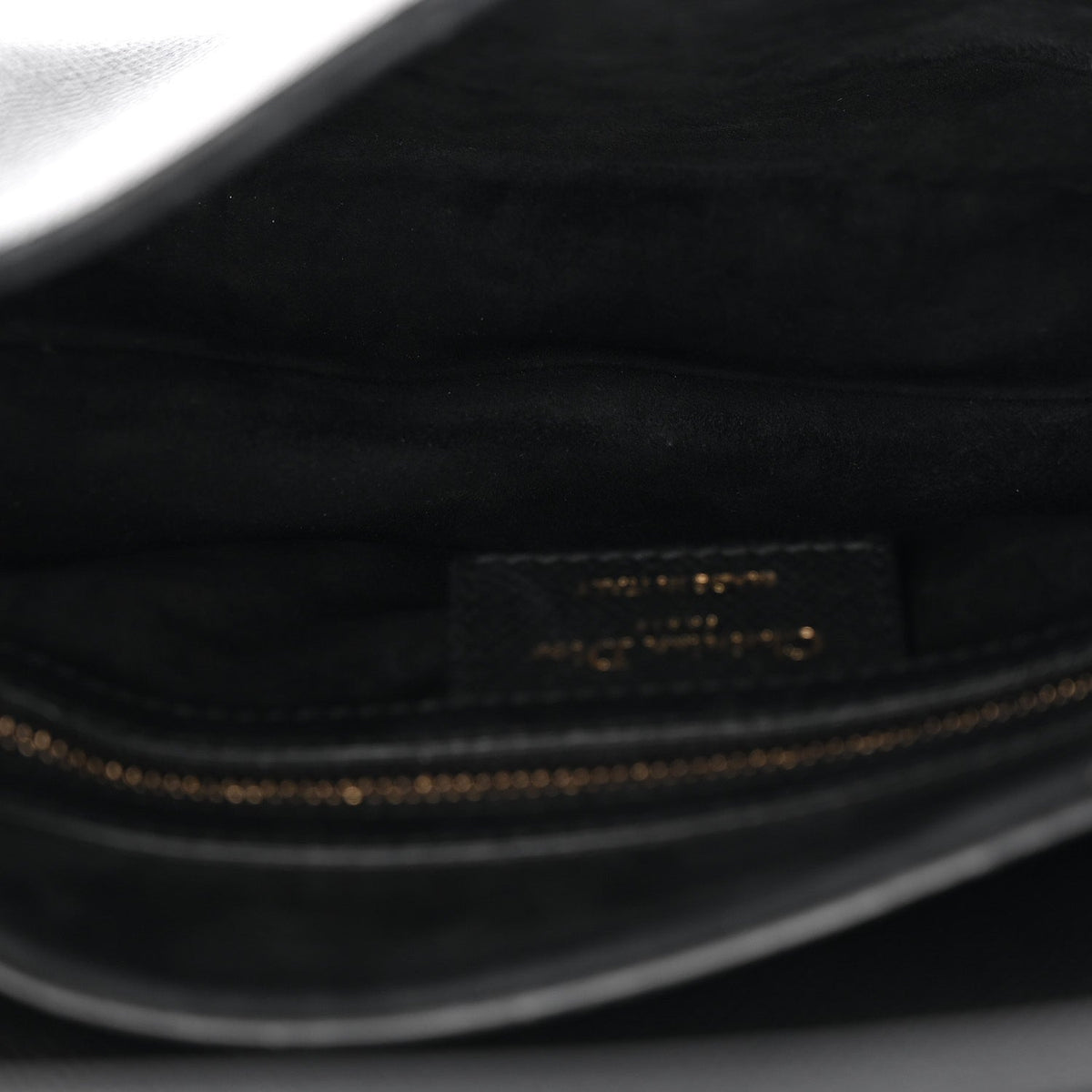 Grained Calfskin Saddle Bag Black