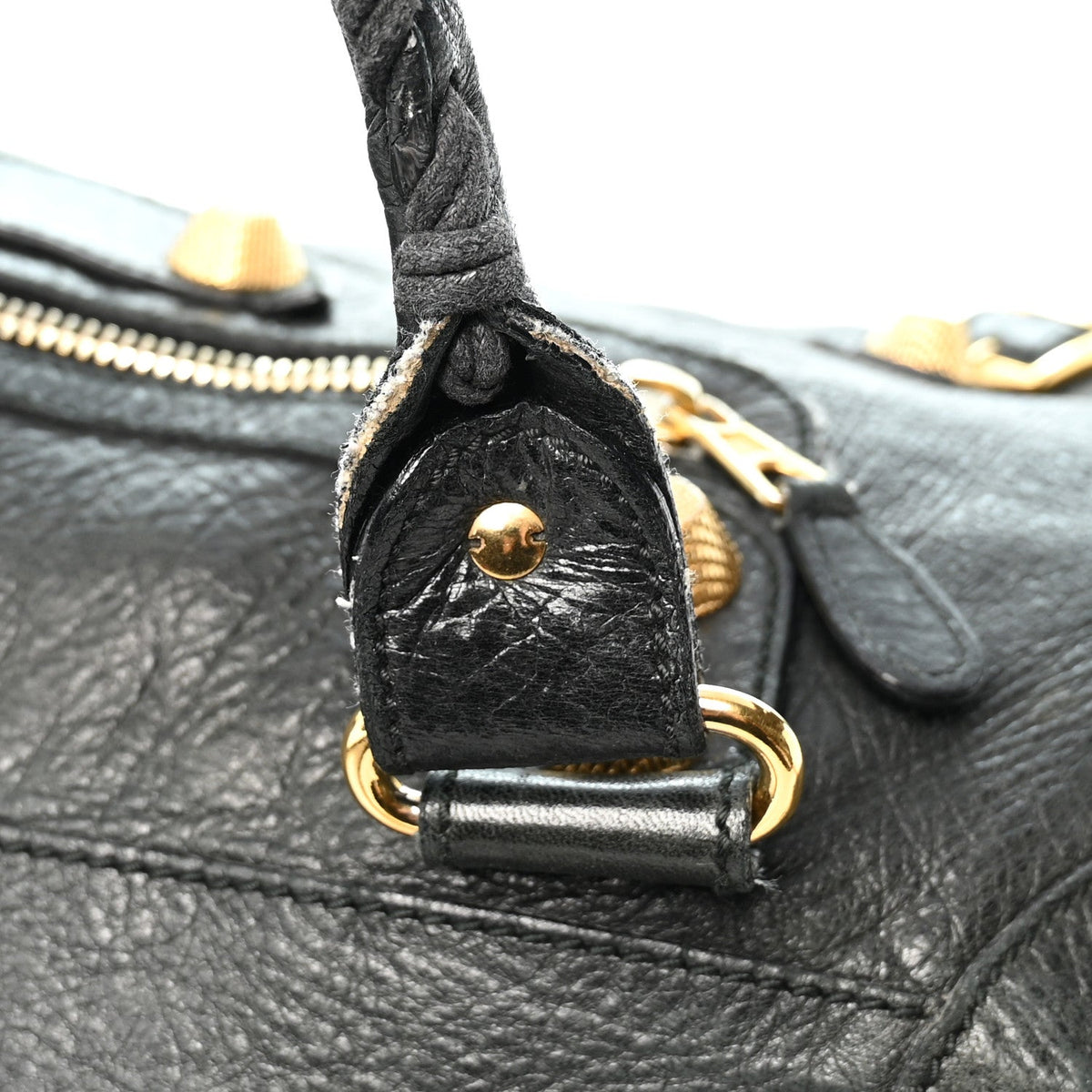 Agneau Giant 21 Gold Hardware Work Black