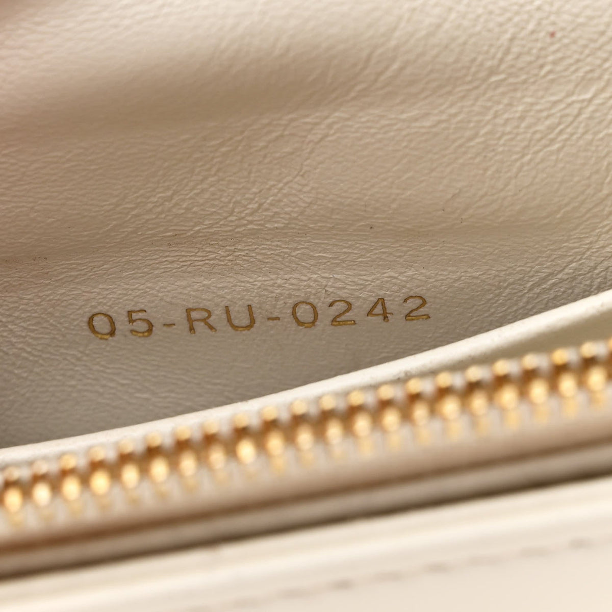 Calfskin Macrocannage Mini Caro Bag White
