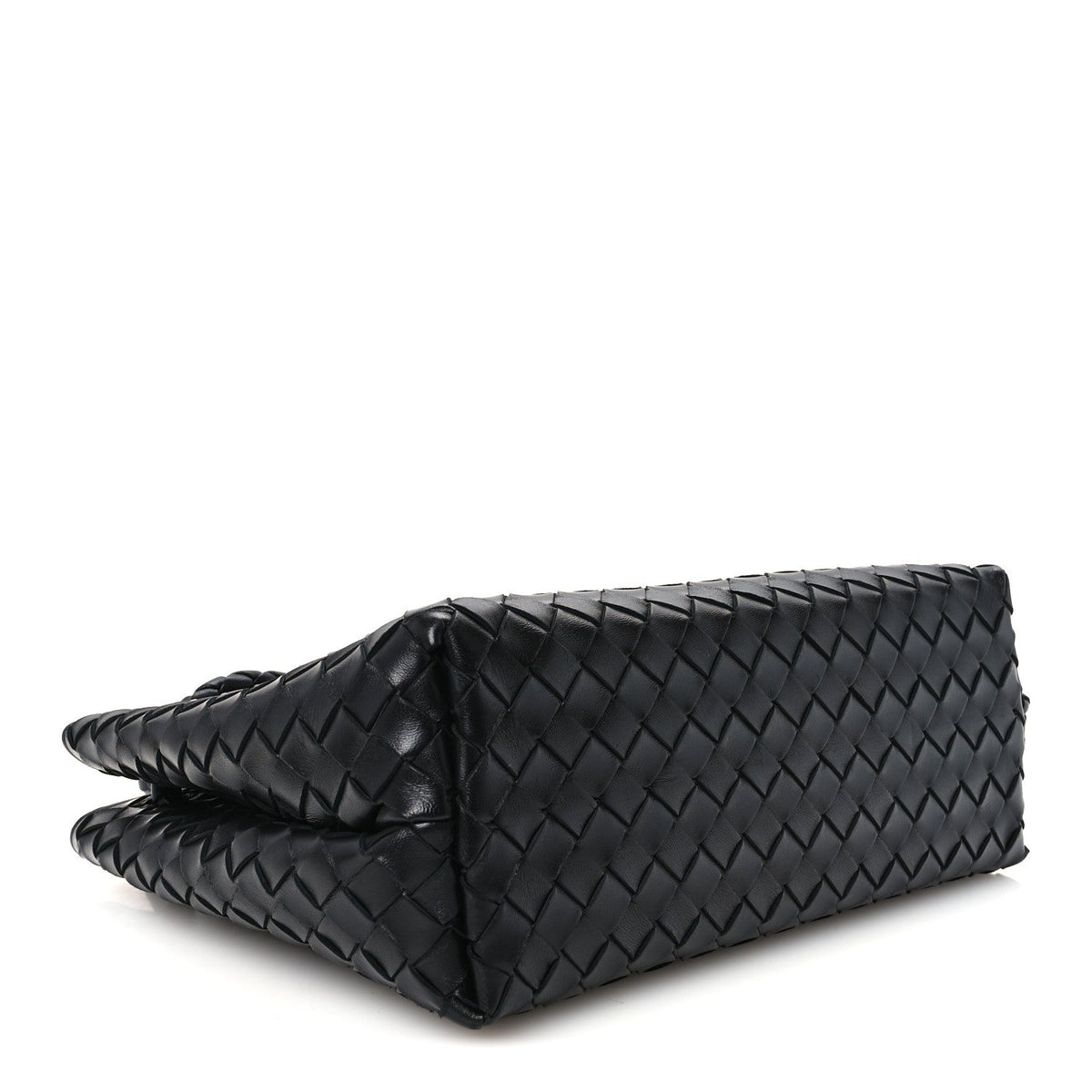 Nappa Intrecciato Medium Andiamo Shoulder Bag Black