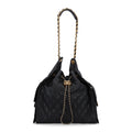 Caviar Quilted Medium Chanel 25 Handbag Black