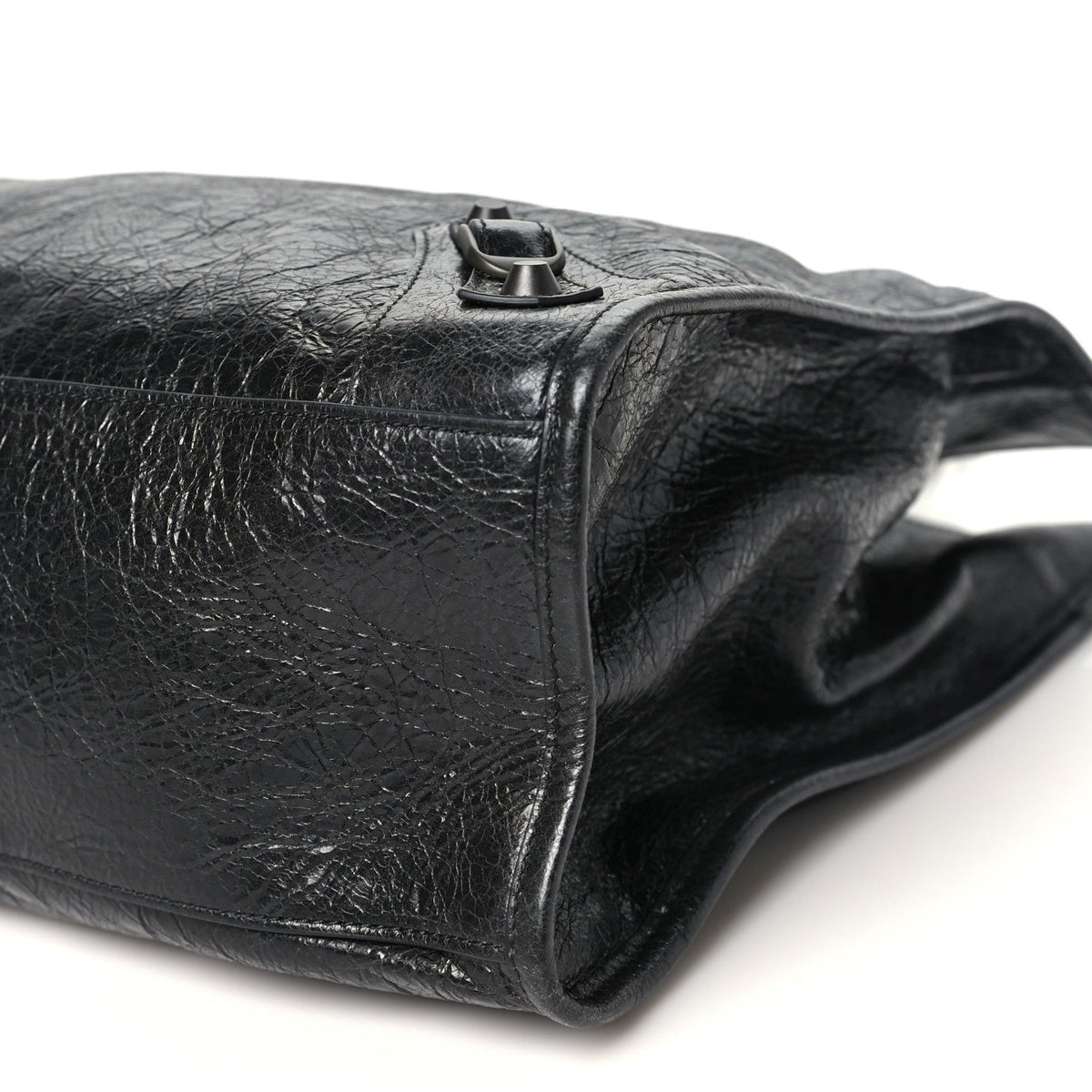 Agneau Arena Classic Hardware Medium Le City Tote Black