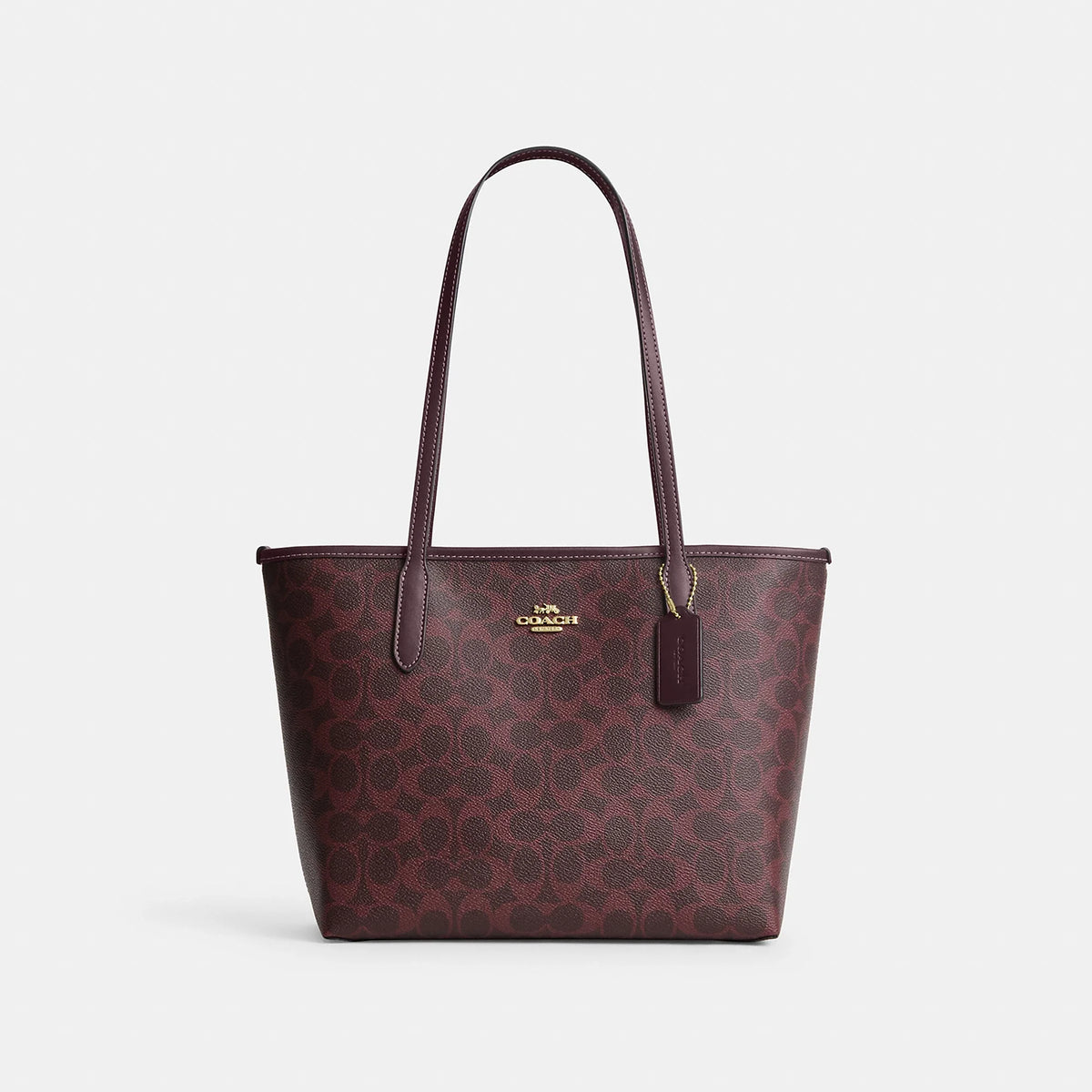 Coach Outlet Medium City Tote Bag In Signature Canvas