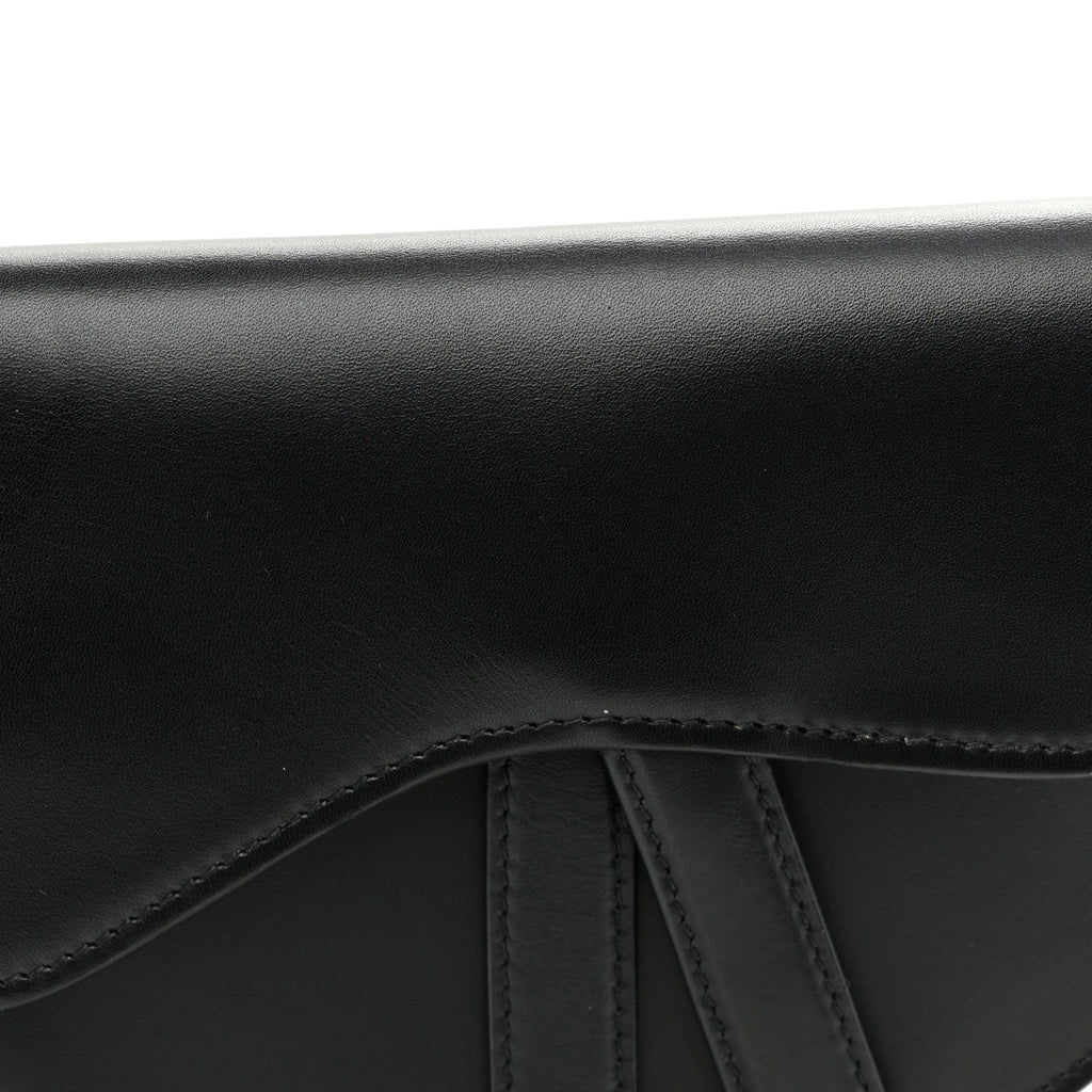 Calfskin Saddle Belt Bag Black