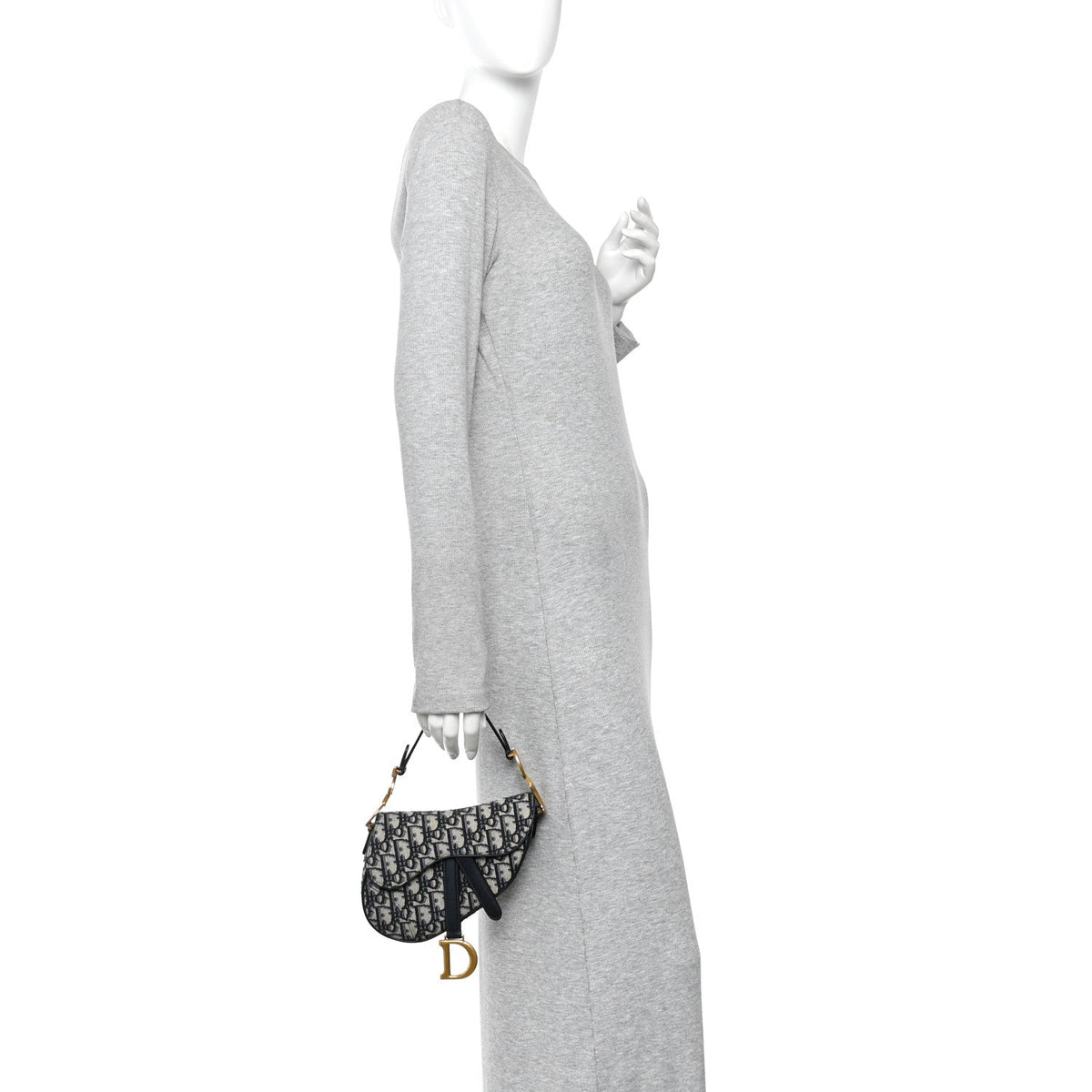 Oblique Mini Saddle Bag Blue