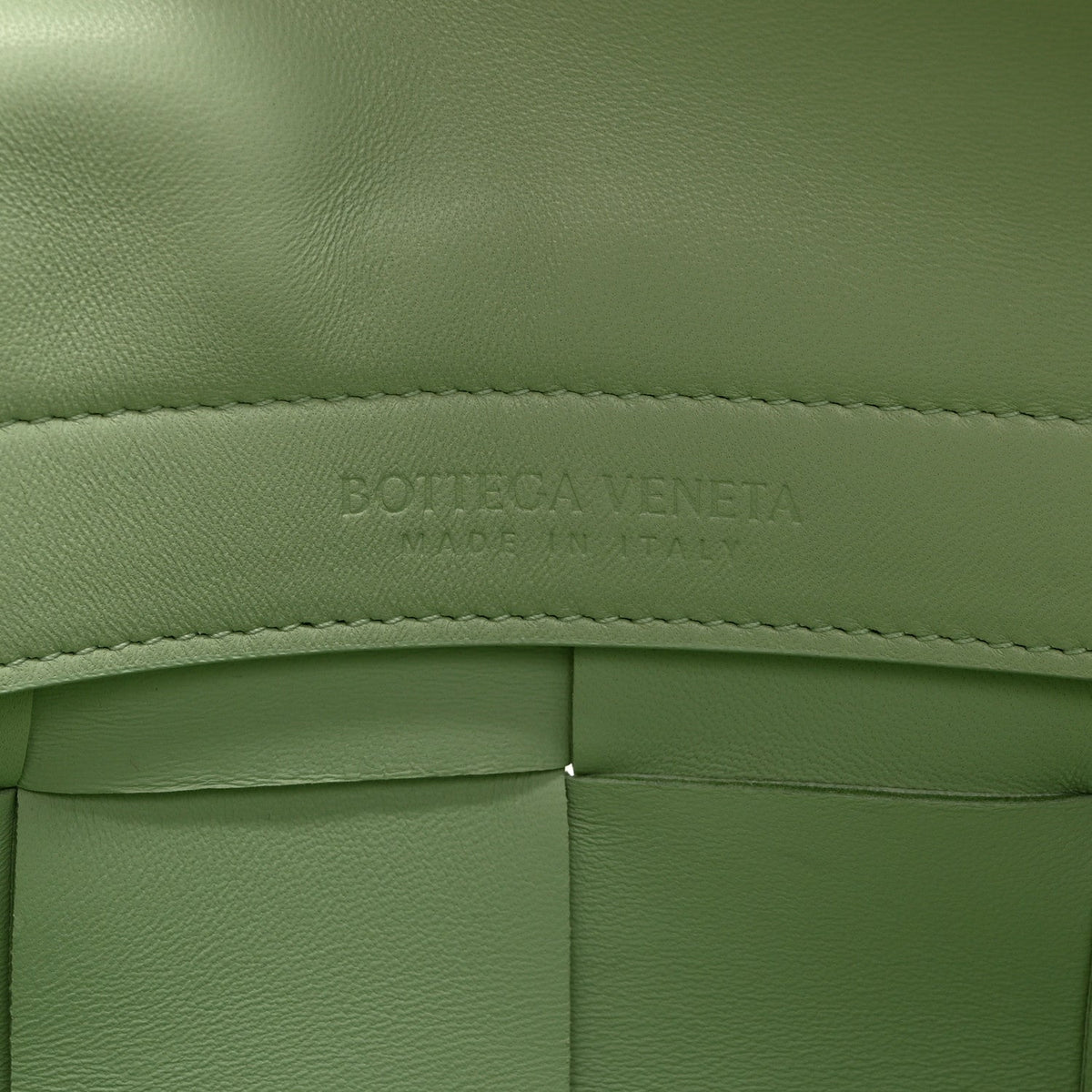 Nappa Maxi Intreccio Mini Arco East West Tote Pistachio