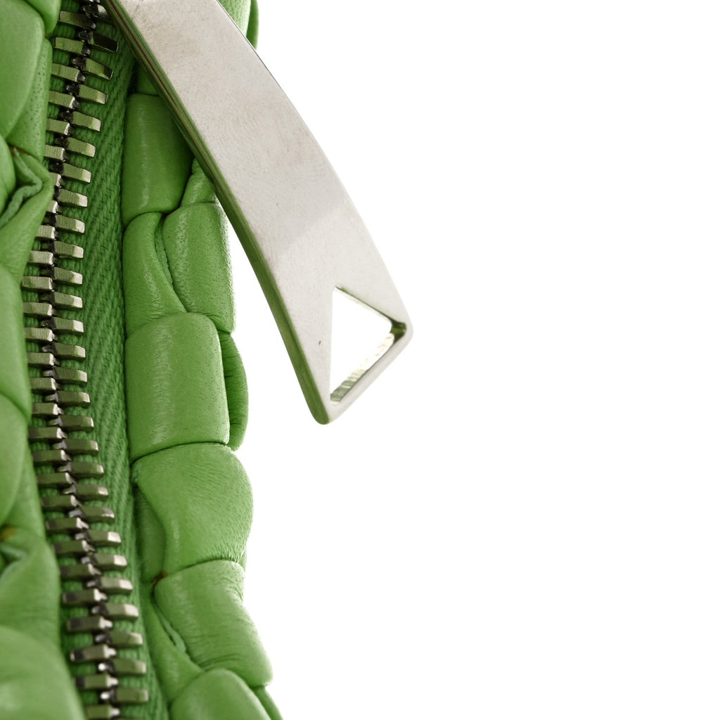 Lambskin Intrecciato Padded Mini Jodie Pistachio