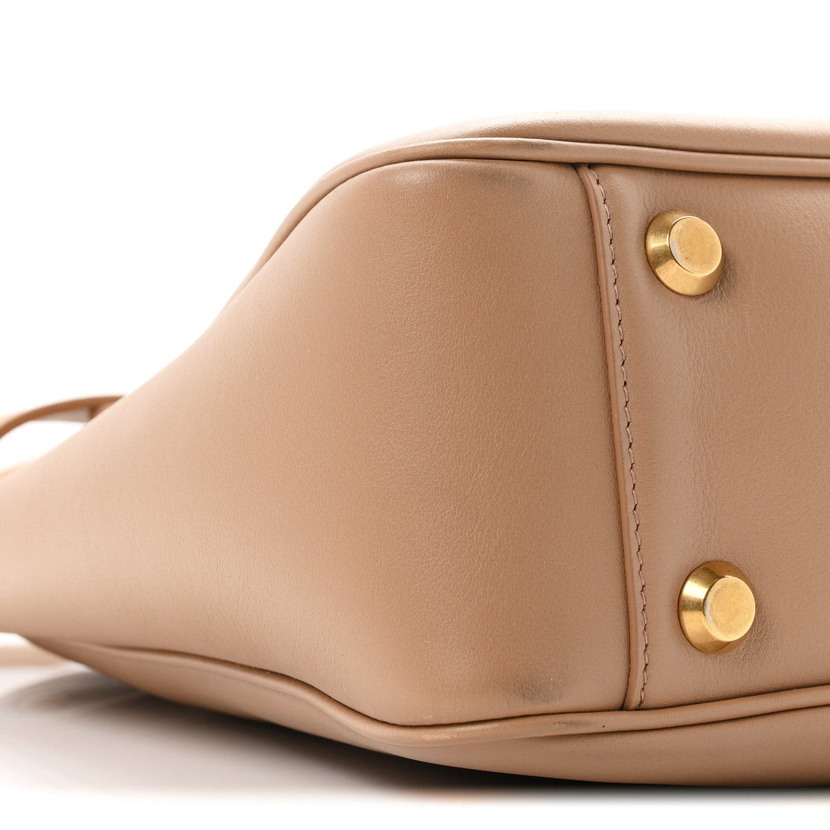 Smooth Calfskin Small Bel Air Hobo Bag Latte