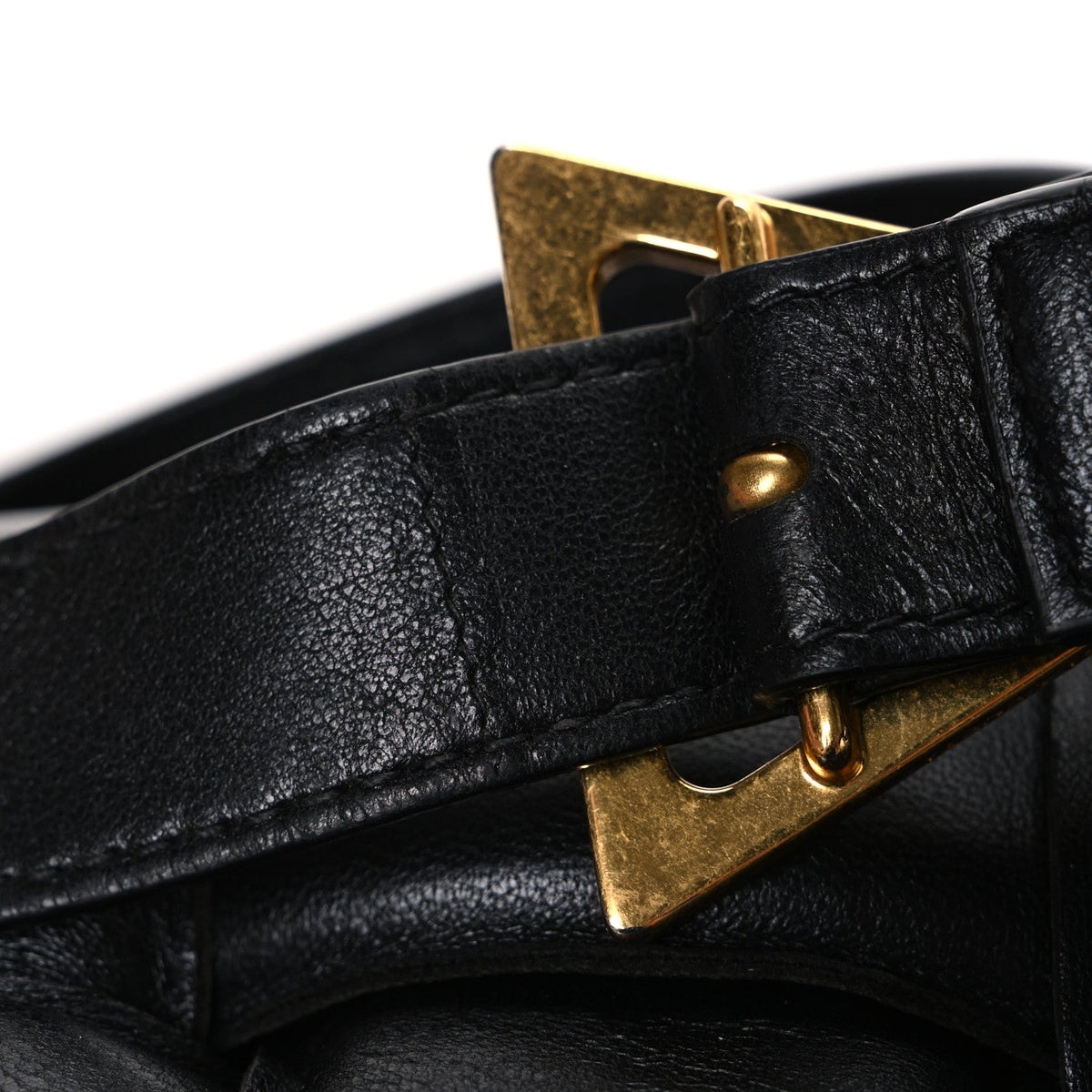 Nappa Maxi Intreccio Padded Cassette Crossbody Bag Black