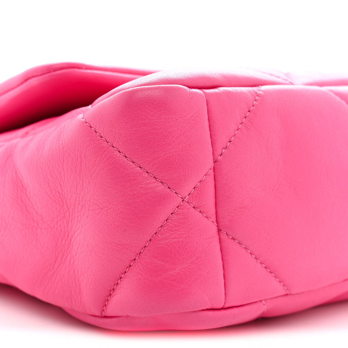 Lambskin Quilted Medium Chanel 19 Flap Dark Pink