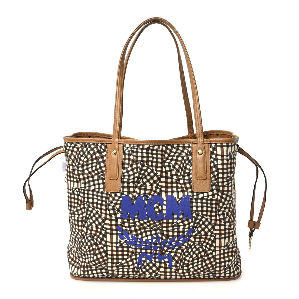 Visetos Medium Liz Reversible Shopper Tote Cognac