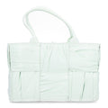 Foulard Intrecciato Pleated Medium Arco Tote Glacier