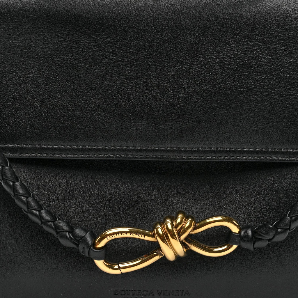 Silky Calfskin Small Ciao Ciao Black