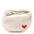 Nappa Intrecciato Mini Heart Jodie White White